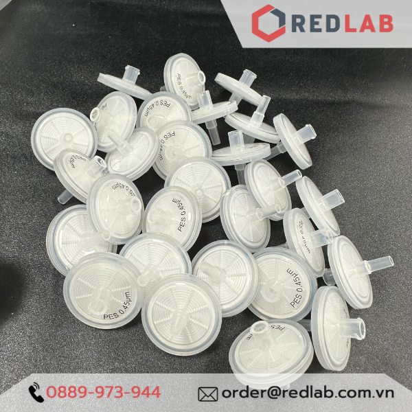 Đầu lọc Syringe PES đường kính 25mm, lỗ lọc 0.22µm và 0.45µm không tiệt trùng Finetech PES030N022I và PES030N045I, giá tốt, có VAT