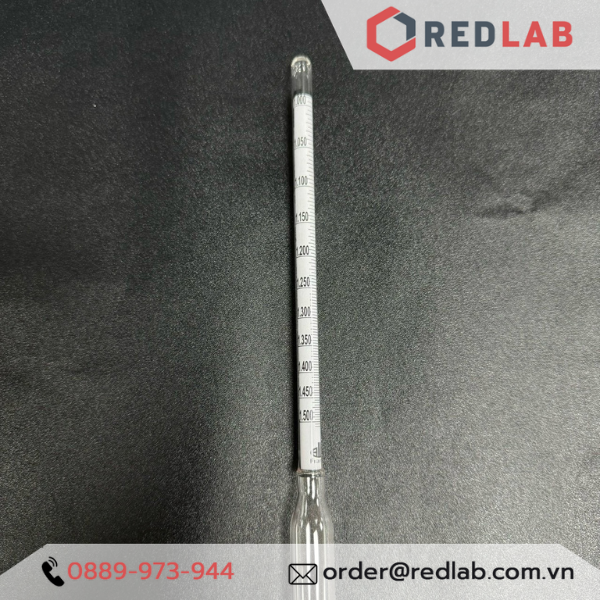 Tỷ trọng kế 1.000-1.500 : 0.005 g/ml Tp 20°C ALLA 3050FG100/20-QP hydrometer, có VAT