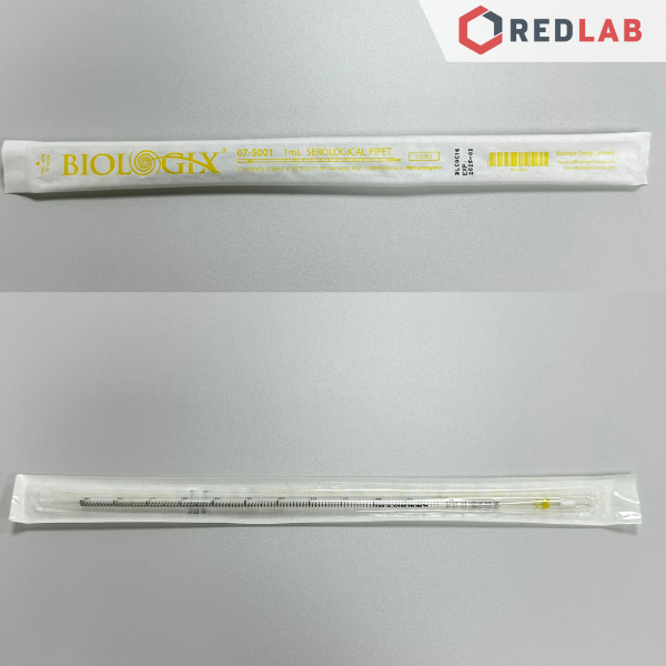 [5 cái] Pipet chia vạch nhựa PS tiệt trùng BIOLOGIX Serological pipette 1 2 5 10 25 50 ml, hút mẫu thí nghiệm, có VAT