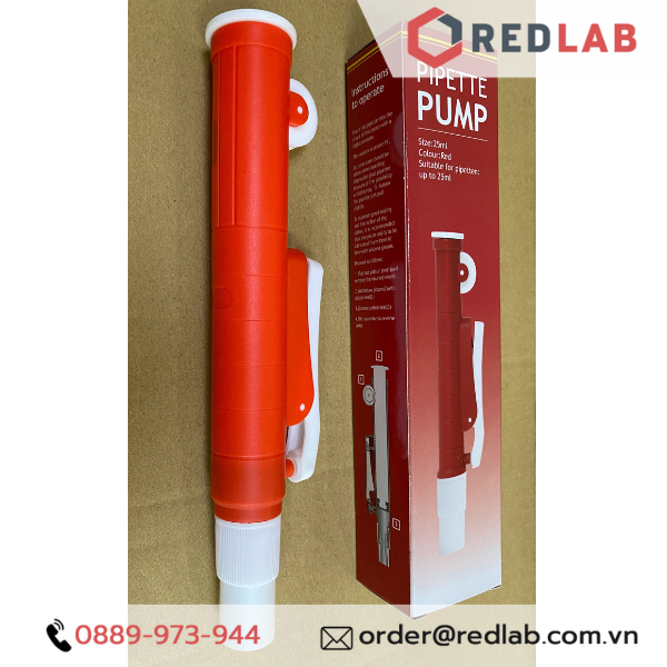 Dụng cụ trợ hút pipet (pipette pump - pipum) PHOENIX Instrument 2ml 5ml 10ml 25ml, trợ hút pipet thuỷ tinh, có VAT