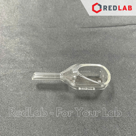 Thìa cân thủy tinh BIOHALL 3 6 10 ml (weighing scoops with open tubular arm) thủy tinh boro 3.3, có VAT