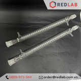 Ống sinh hàn thẳng, bóng, xoắn ONELAB 400mm, 2 cổ nhám 29/32, dùng trong thí nghiệm chưng cất, ngưng tụ, có VAT