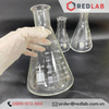 Bình tam giác miệng rộng ONELAB 50 100 250 500 1000 2000 3000 10000 ml, bình nón / erlen thuỷ tinh đựng mẫu thí nghiệm, có VAT