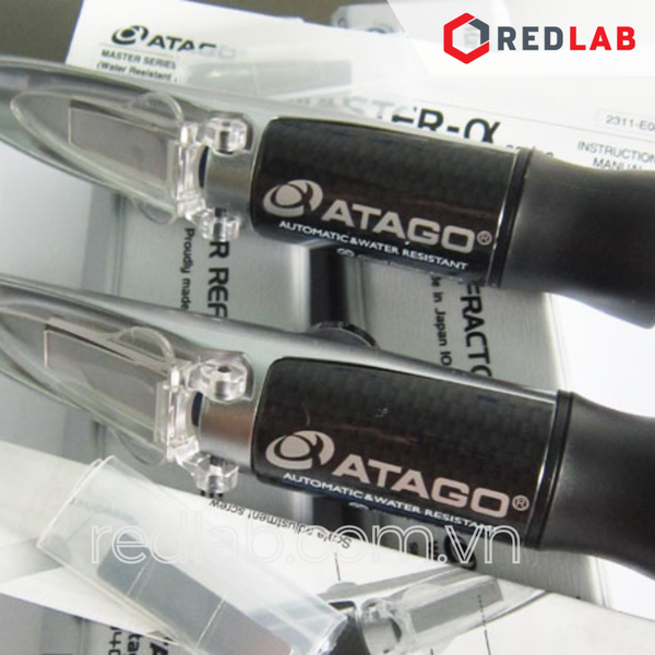 Khúc xạ kế đo độ ngọt ATAGO Master-53α (Code 2351), Brix kế 0.0 - 53.0% có bù nhiệt, chống nước IP65, có VAT