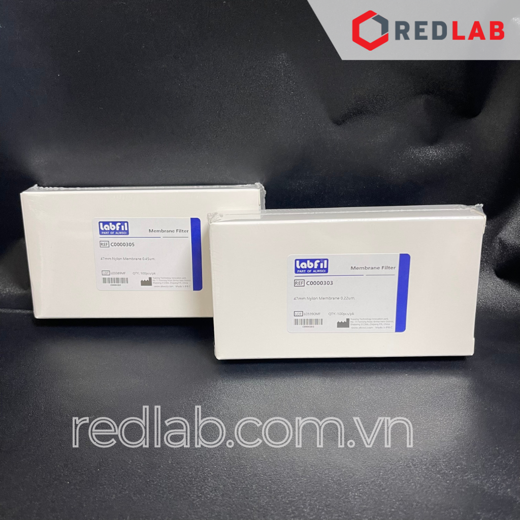 [Hộp 100 tờ] Màng lọc vi sinh CA, MCE, NYLON Labfil ALWSCI membrane filter đường kính 47mm lỗ lọc 0.22um / 0 45um có VAT