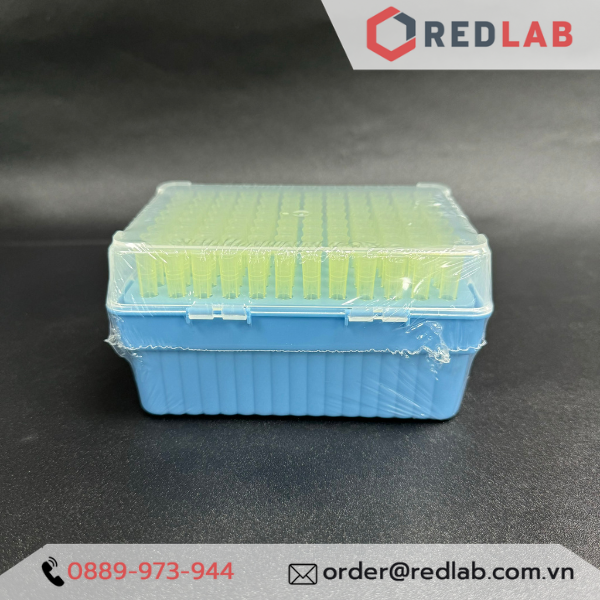 [Hộp 96 cái tiệt trùng] Microtips (đầu típ - côn) vàng 200ul, Biologix 21-0200, không RNase & Dnase endotoxin, có VAT