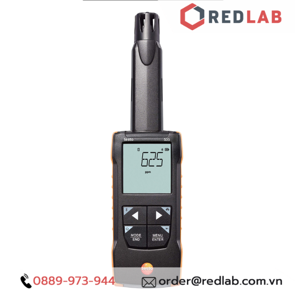Máy đo khí CO2 kết nối App TESTO 535 (0563 0535) dải đo 0 đến 10000 ppm, chính hãng, có VAT