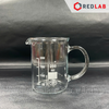 Cốc thuỷ tinh có tay cầm SIMAX 250 400 600 1000 ml, cốc đốt có quai có mỏ, chia vạch trắng, có VAT