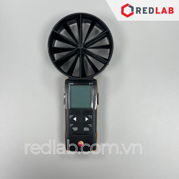 Máy đo vận tốc gió dạng cánh quạt 100 mm kết nối App TESTO 417 (0563 0417) dải đo 0,3 đến 20 m/s, chính hãng, có VAT
