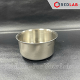 Chén inox thí nghiệm số 2 Ø4x2cm, số 3 Ø8x5cm, dùng trong lab, có VAT