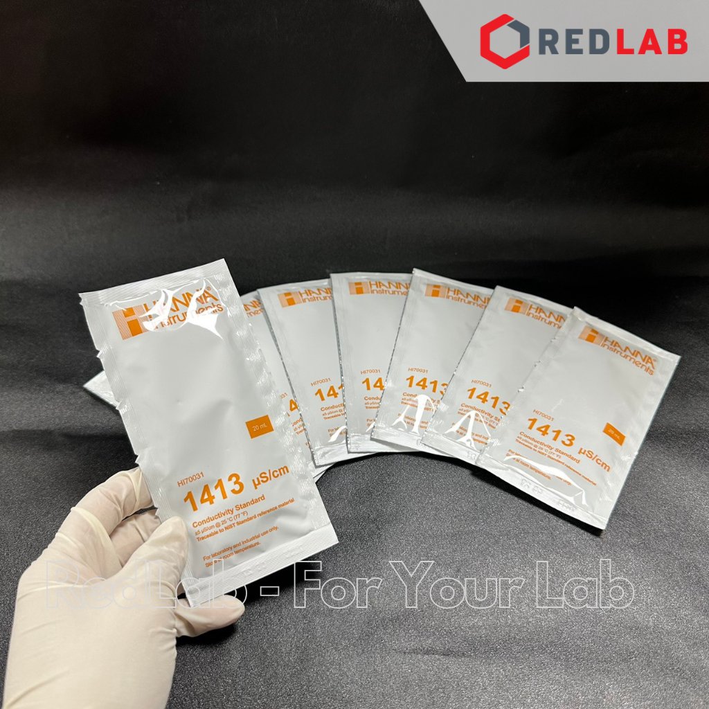 Dung Dịch Hiệu Chuẩn Độ Dẫn (EC) 1413 µS/cm,25x20mL Hanna HI70031P, giá tốt, có VAT