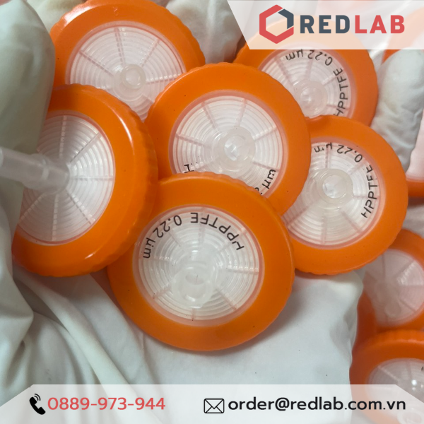 Đầu lọc Syringe PTFE đường kính 33mm, lỗ lọc 0.22µm và 0.45µm không tiệt trùng Finetech PTFE033N022I và PTFE033N045I, giá tốt, có VAT
