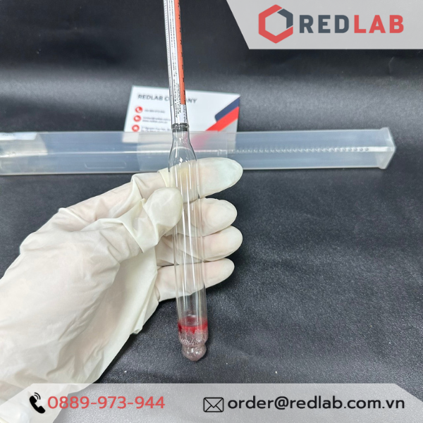 Cồn kế 0-100 : 1% Tp 20ºC (10-44 °Cartier) ALLA 0500FG000/20-QP alcoholometer  có VAT