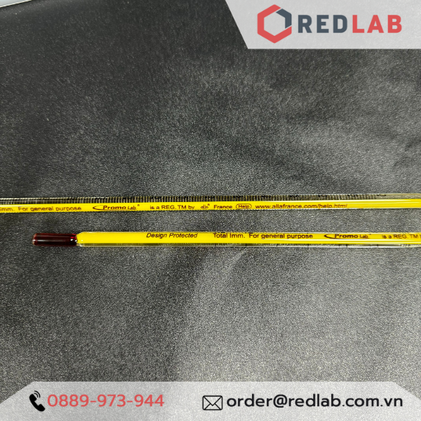 Nhiệt kế rượu ALLA -10 to +60°C | 20 to +110°C | 20 to +150°C, PROMOLAB thermometer có VAT