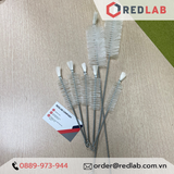 Chổi rửa dụng cụ thí nghiệm 20 30 40 cm trắng / đen, cọ rửa ống nghiệm, ống đong, cốc, chai, bình phòng lab, có VAT