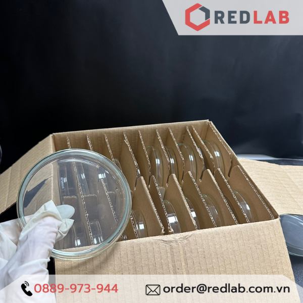 Đĩa petri thủy tinh soda-lime (STERIPLAN) DURAN Class A 60x15 80x15 90x15 100x15 100x20 120x20 150x25 180x30 mm, có VAT