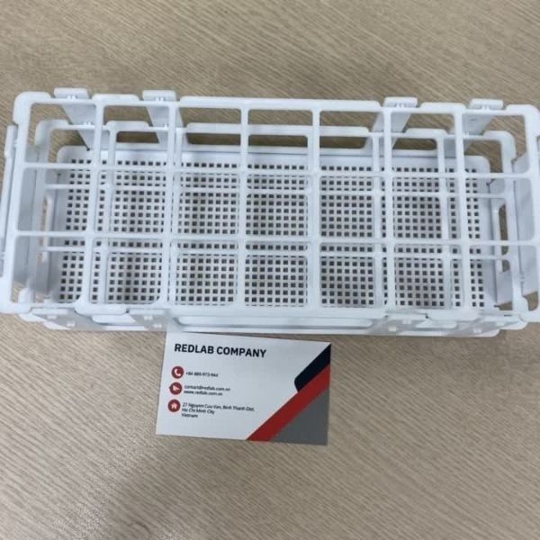Giá đỡ ống nghiệm nhựa ONELAB nhiều vị trí đựng ống nghiệm, ống ly tâm Ø 13 16 20 25 30 mm, có VAT