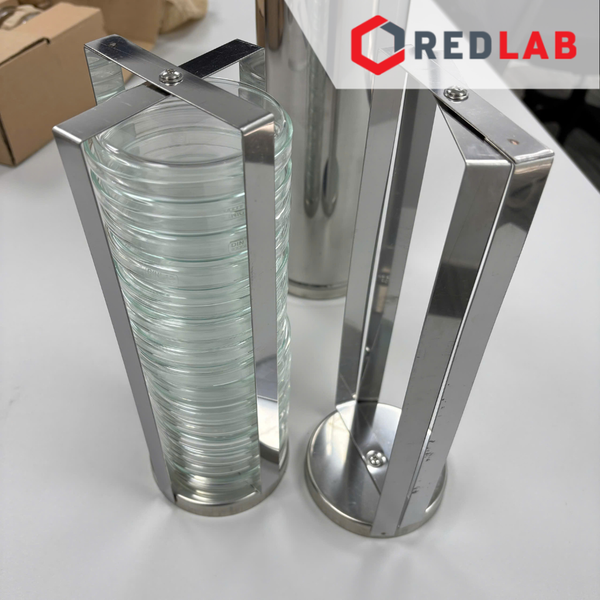 Hộp hấp đĩa petri inox Ø11x30cm Việt Nam cho đĩa petri thủy tinh 90-100mm, có VAT