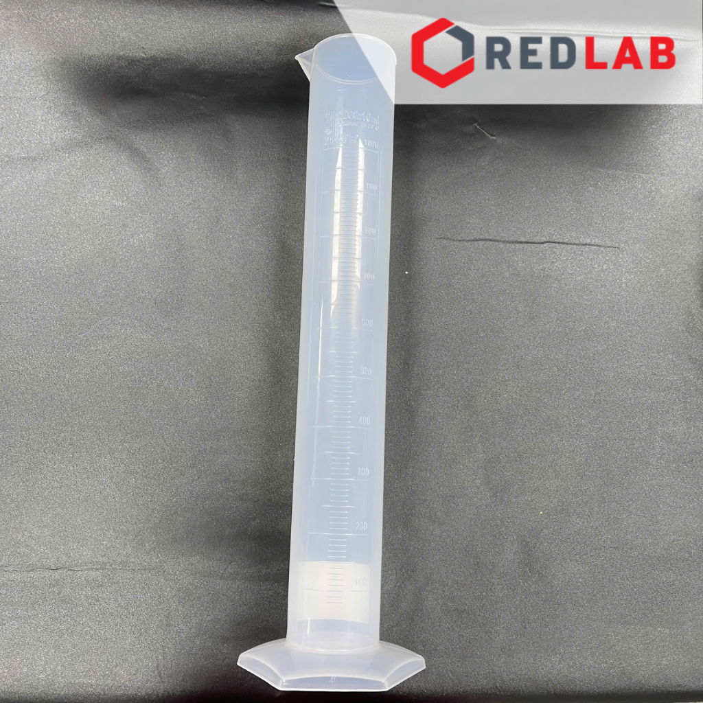 Ống đong trắng nhựa PP vạch nổi trắng ISOLAB Class B, 10 25 50 100 250 500 1000 ml, có VAT