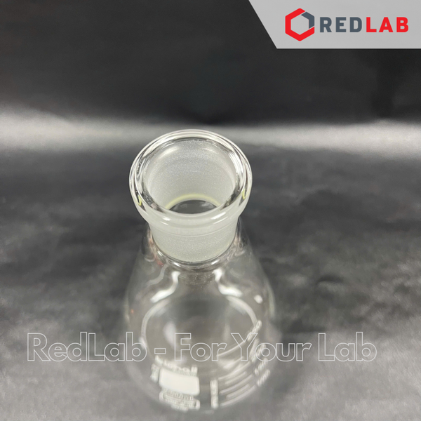 Bình tam giác thủy tinh cổ nhám BIOHALL 25 50 100 150 200 250 300 500 1000 ML - NS 14/23 19/26 24/29 29/32 34/35, có VAT