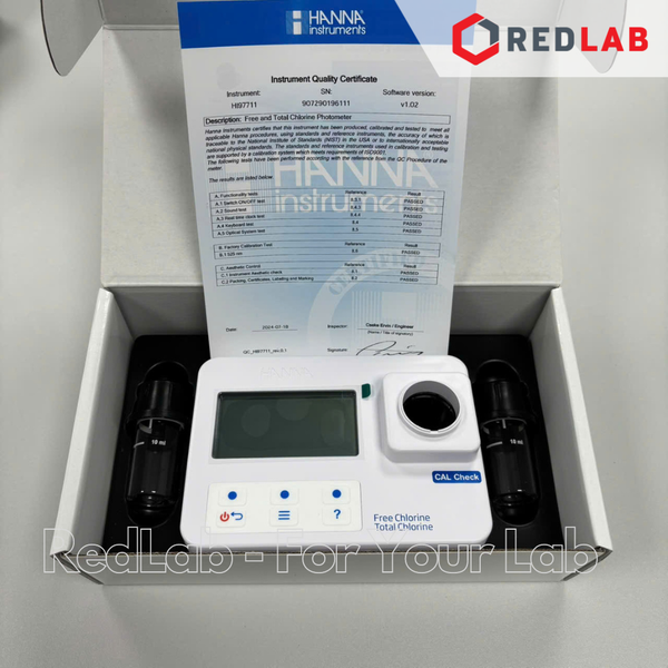 Máy quang đo Clo dư và Clo tổng trong nước sạch Hanna HI97711, giá tốt, có VAT