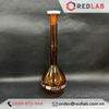 Bình định mức Nâu BIOHALL 1 2 5 10 20 25 50 100 200 250 500 ml 1L 2L 5L 10L, class A, nút nhựa, vạch sơn xanh, có VAT