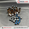 Lọ đựng mẫu sắc ký vial 2ml 8-425 MEMBRANE SOLUTIONS trắng / nâu, Nắp vặn đen có lỗ / septa xẻ rãnh / nắp kín, có VAT