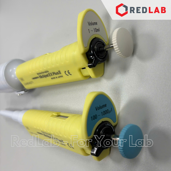 Micropipet EX Plus II NICHIRYO chống dung môi ăn mòn, hấp tiệt trùng nguyên cây, chịu tia UV, có khoá lock, có VAT