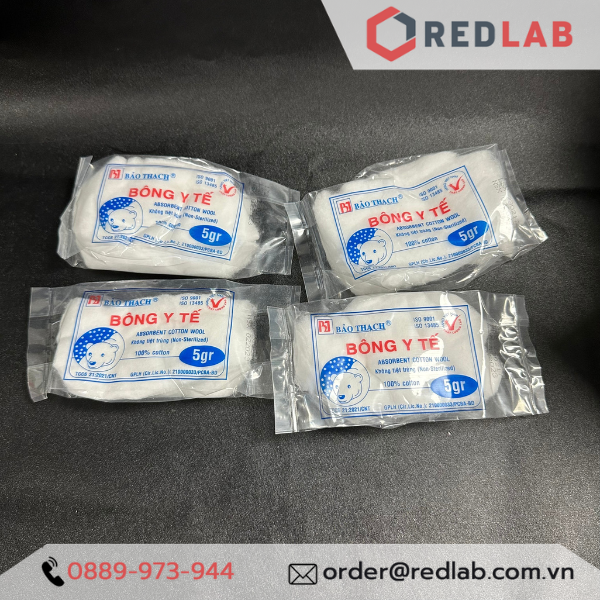 Bông gòn thấm nước Bảo Thạch gói 5 gr (absorbent cotton wool), có VAT