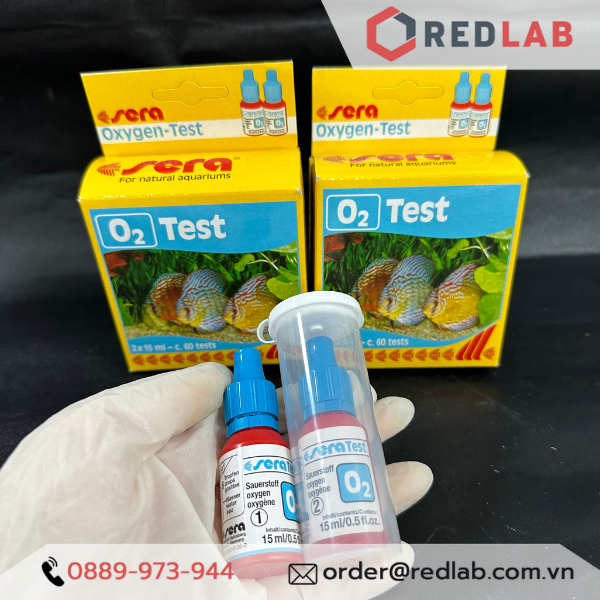 Test O2 Sera – Kiểm tra nhanh hàm lượng Oxi trong nước nuôi tôm, cá, có VAT