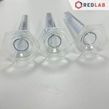 Ống đong thủy tinh DURAN Class A 10 25 50 100 250 500 1000 2000 ml, đế lục giác, vạch xanh, Measuring Cylinder, có VAT