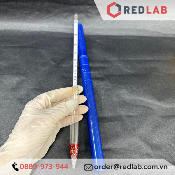 Cồn kế thủy tinh Việt Nam đo nồng độ cồn thang đo 0-60°, 0-100° (kết quả tương đối, mang tính tham khảo) có VAT