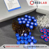 Lọ đựng mẫu sắc ký vial 2ml 9-425 MEMBRANE SOLUTIONS trắng / nâu, Nắp vặn xanh có lỗ / septa xẻ rãnh / nắp kín, có VAT
