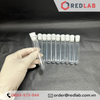 Ống nghiệm nhựa 10ml 16x100mm có nắp đậy trắng, không nhãn Khải Vân, có VAT