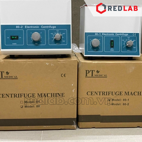 Máy ly tâm ống 15ml PT Medical 6 vị trí 80-1, 12 vị trí 80-2, Centrifuge Machine dùng cho lab, spa, BH 12T, có VAT