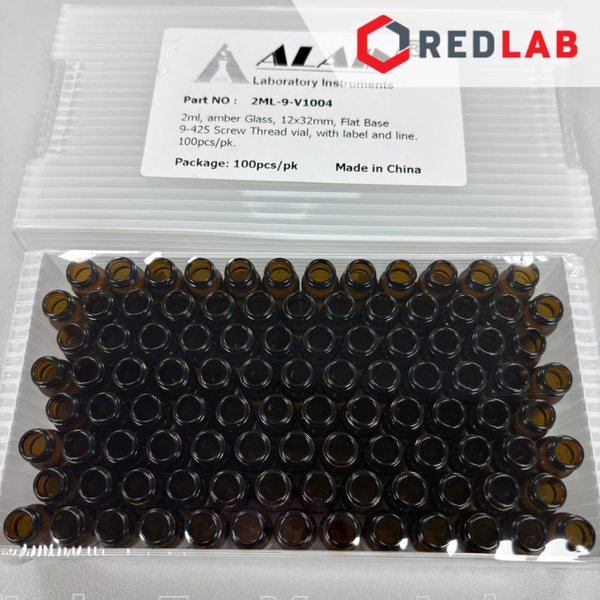 Chai vial 2ml trắng / nâu 9-425 hãng ALAIN dùng nắp vặn, dùng trong sắc ký HPLC, mua chai và nắp riêng, có VAT