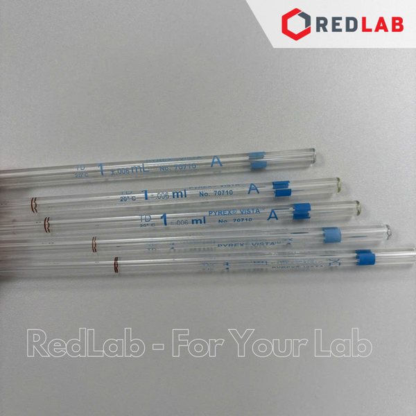 Pipet bầu 1 vạch PYREX Class A 1 2 5 10 ml, thuỷ tinh Borosilicate, có VAT