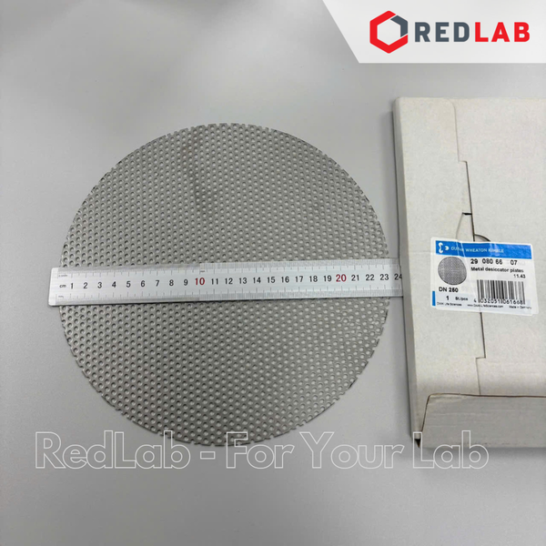 Bình hút ẩm trắng không vòi, vĩ inox DURAN Class A 100 150 200 250 300 mm - 0.7 2.4 5.8 10.5 18.5 L, Desiccator, có VAT