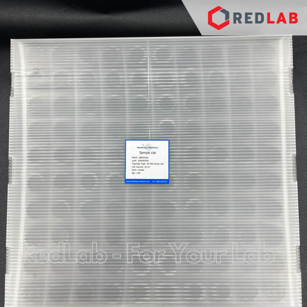 [Bán lẻ] MEMBRANE SOLUTIONS Chai thủy tinh vial 20ML 40ML trắng / nâu + Nắp vặn kín 24-400 septa 1.5mm, có VAT