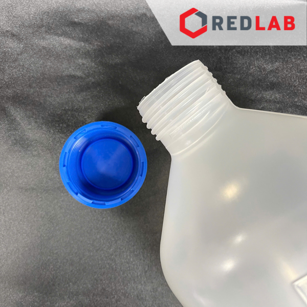 Chai nhựa PP trắng miệng rộng WISD 100 250 500 1000 2000 ml - nắp vặn xanh GL32 GL 45, chịu nhiệt, vạch nổi, có VAT