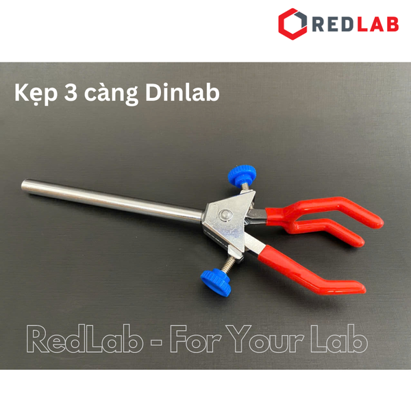 Giá đỡ, khóa đôi, kẹp 3 càng, kẹp cổ bình cầu, sinh hàn, kẹp buret đơn / đôi dùng cho các thí nghiệm hoá học, có VAT