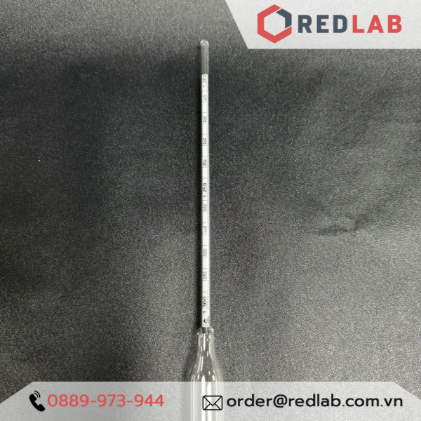 Tỷ trọng kế 1.300-1.400 : 0.001 g/ml Tp 20°C hãng Alla, Hydrometer code 3010FG130/20-qp, có VAT