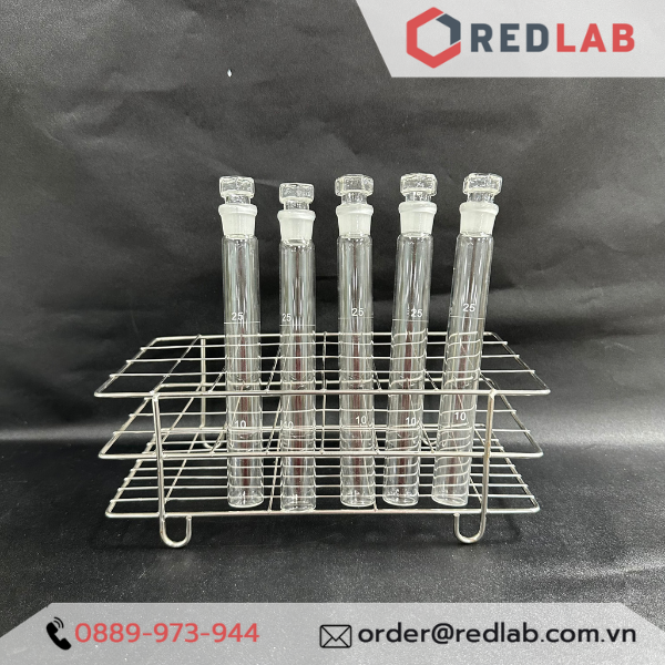 Ống so màu nessler ONELAB 10 25 50 ml, có nút nhám thủy tinh, chia 2 vạch, có VAT