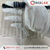 Ống nghiệm có nắp ONELAB Ø 13 16 18 20 25 mm, thuỷ tinh boro 3.3 chịu nhiệt, nắp vặn nhựa PP đen, có VAT