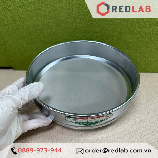[Đặt trước] Sàng rây thí nghiệm Ø 200mm, cao 50mm lỗ vuông / lỗ tròn nhiều kích thước, có VAT