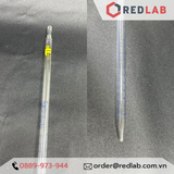 Pipet kẻ ISOLAB Class AS 1 2 5 10 20 25 50 ml, ống hút thủy tinh chia vạch thí nghiệm, có VAT