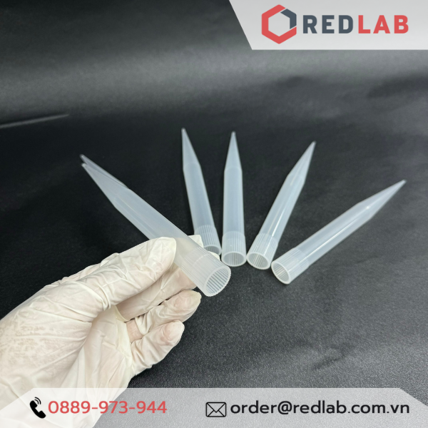 [Gói 100 cái] Microtips (đầu típ - côn) trắng 10.000ul = 10ml Aptaca - 10005, dạng Eppendorf/Brand/Gilson, có VAT