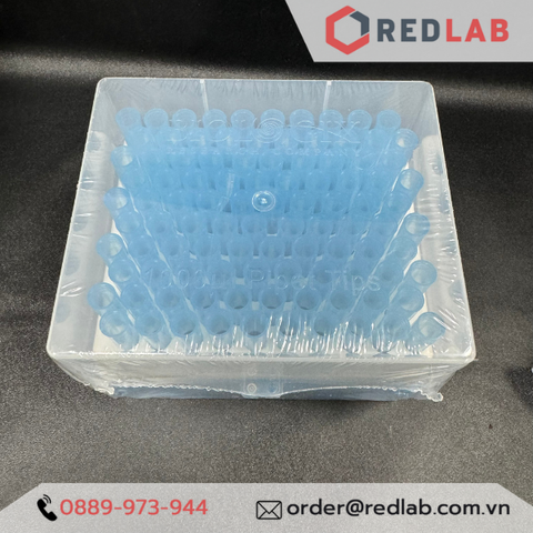 [Hộp 100 cái tiệt trùng] Microtips (đầu típ - côn) xanh 1000ul 1ml dài 78mm, Biologix 21-1000, không RNase Dnase, có VAT