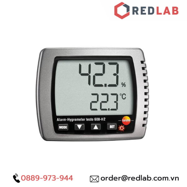 Máy đo độ ẩm – Nhiệt độ -10 đến +70 °C-40 đến +70 °Ctd – Đức – Testo 608 H2, chính hãng, BH 12T, có VAT