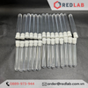 Ống nghiệm nhựa 10ml 16x100mm có nắp đậy trắng, không nhãn Khải Vân, có VAT